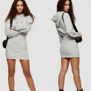 Topshop mini dress hoodie (tight fitting). Dress is BLACK